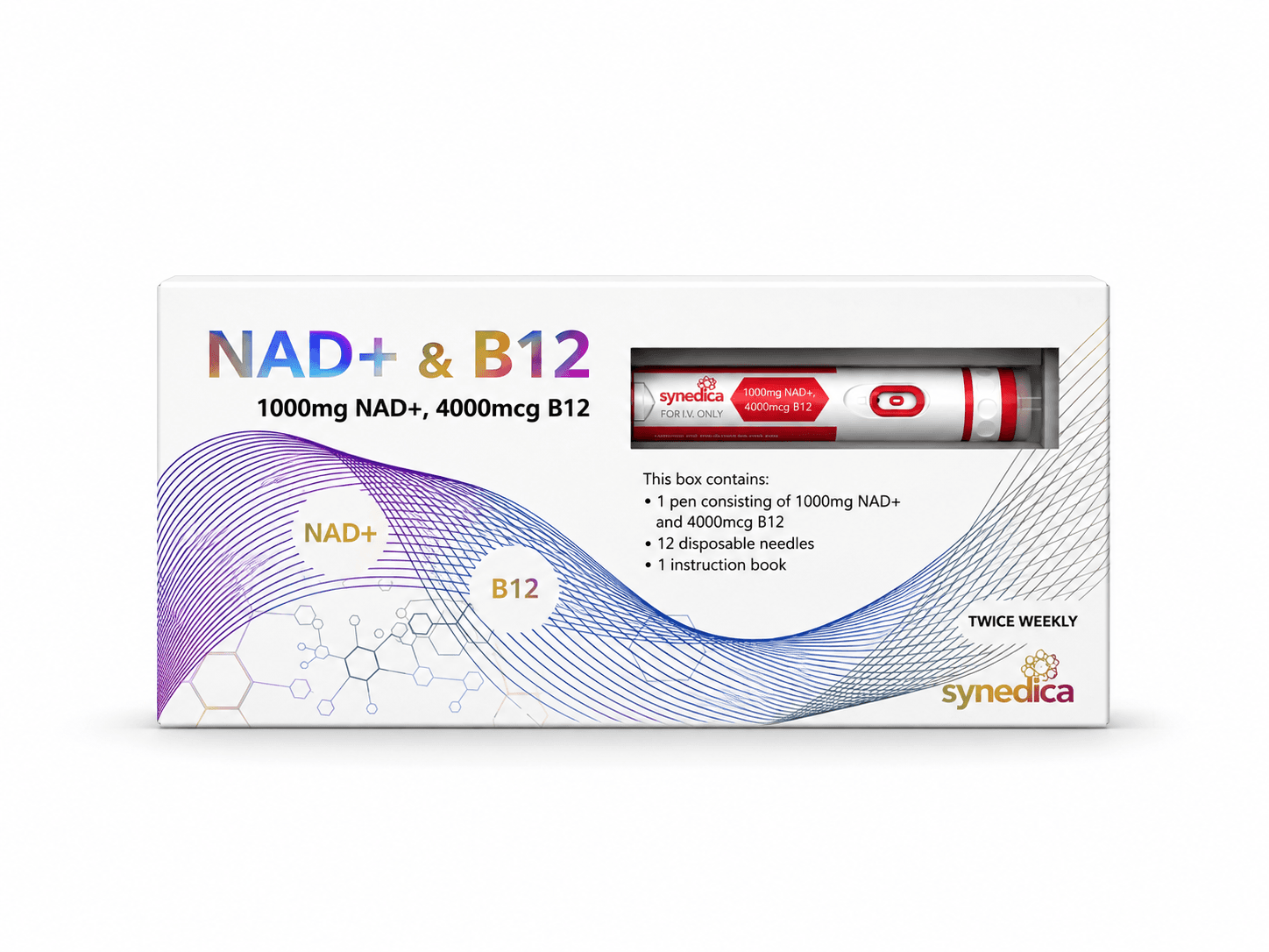Synedica NAD+ & B12 — 1500mg NAD+ / 4000mg B12